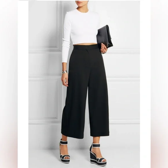 PIERRE HARDY Leather-trimmed Denim Wedge Sandals - Picture 2 of 14